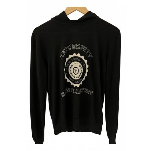 Pre-owned Saint Laurent Cashmere Sweatshirt In Black