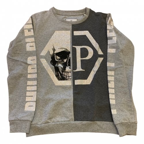 Pre-owned Philipp Plein Sweatshirt In Grey