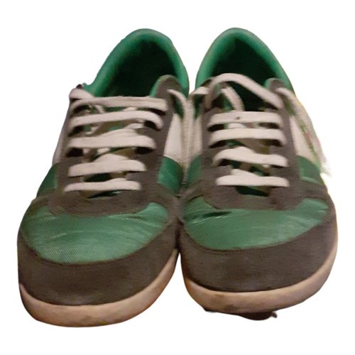 Pre-owned Fred Perry Cloth Low Trainers In Green