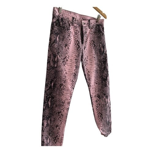 Pre-owned N°21 Trousers In Pink