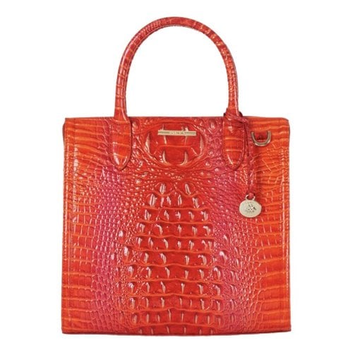 Pre-owned Brahmin Leather Handbag In Orange