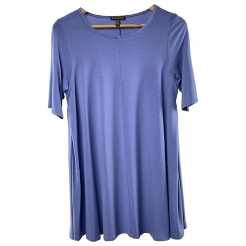 Pre-owned Eileen Fisher Tunic In Blue