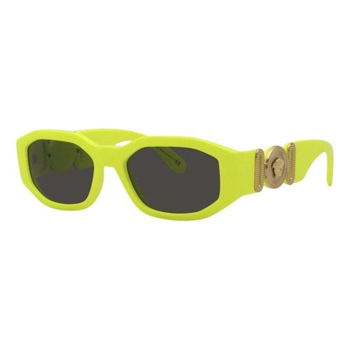 Pre-owned Versace Medusa Biggie Sunglasses In Yellow