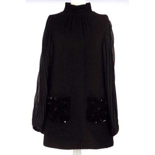 Pre-owned Manoush Wool Dress In Black