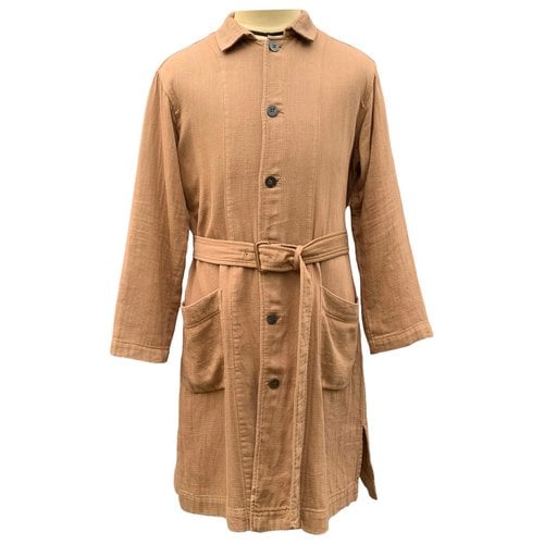 Pre-owned Issey Miyake Coat In Brown