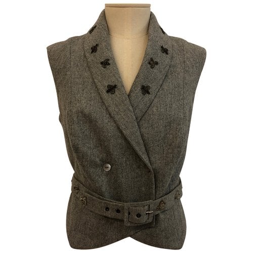 Pre-owned Anna Molinari Cashmere Knitwear In Grey