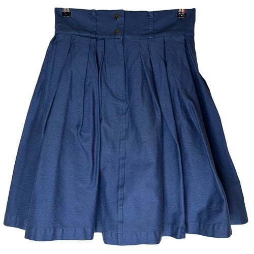 Pre-owned Preen Mini Skirt In Blue