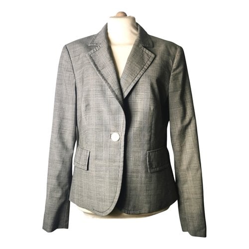 Pre-owned Seventy Wool Short Vest In Grey