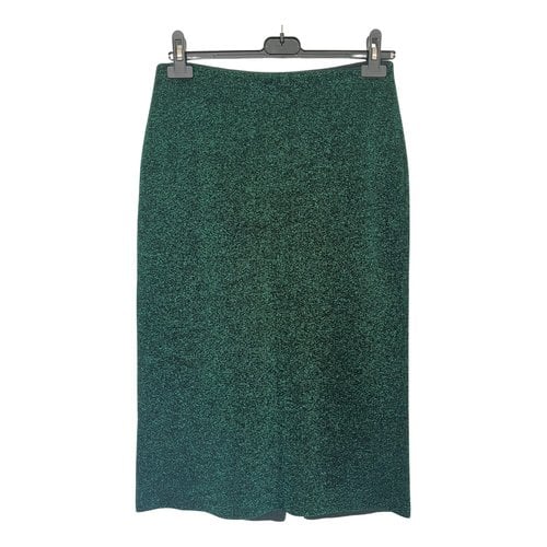 Pre-owned Prada Wool Mid-length Skirt In Green