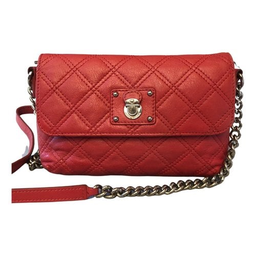 Pre-owned Marc Jacobs Leather Crossbody Bag In Red