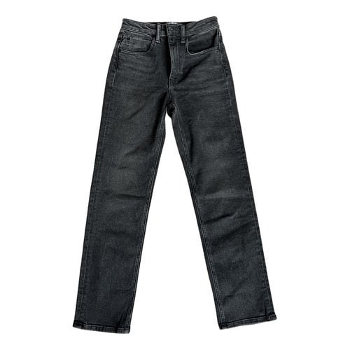 Pre-owned Alexander Wang Bootcut Jeans In Grey