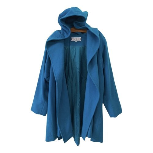 Pre-owned Saint Laurent Wool Coat In Blue