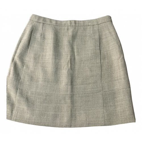 Pre-owned Balenciaga Linen Mid-length Skirt In Green