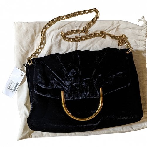 Pre-owned Stella Mccartney Velvet Handbag In Black