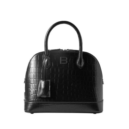 Pre-owned Balenciaga Crocodile Crossbody Bag In Black