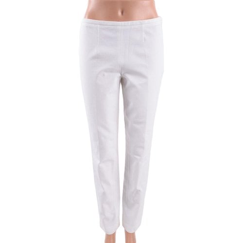 Pre-owned Michael Kors Slim Pants In White