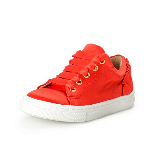 Pre-owned Charlotte Olympia Leather Trainers In Red