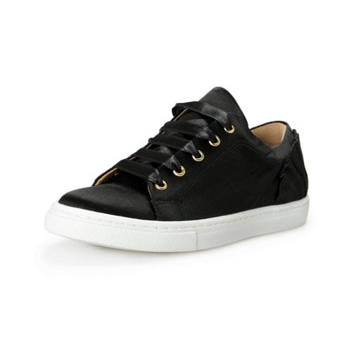 Pre-owned Charlotte Olympia Leather Trainers In Black