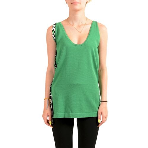 Pre-owned Just Cavalli Blouse In Green