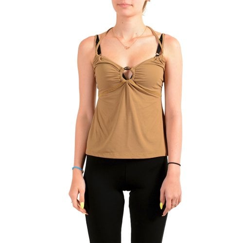 Pre-owned Just Cavalli Camisole In Brown