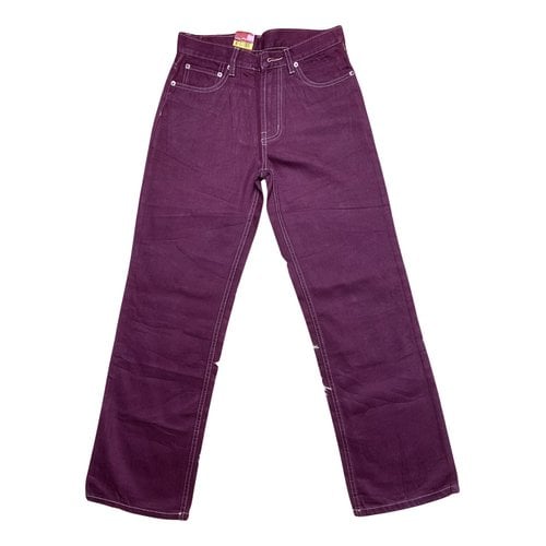 Pre-owned Levi's Bootcut Jeans In Burgundy