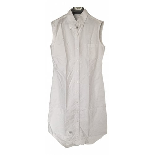 Pre-owned Thom Browne Mid-length Dress In White