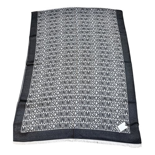 Pre-owned Moschino Silk Stole In Metallic