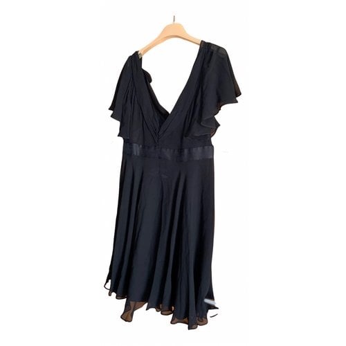 Pre-owned Galliano Silk Mini Dress In Black
