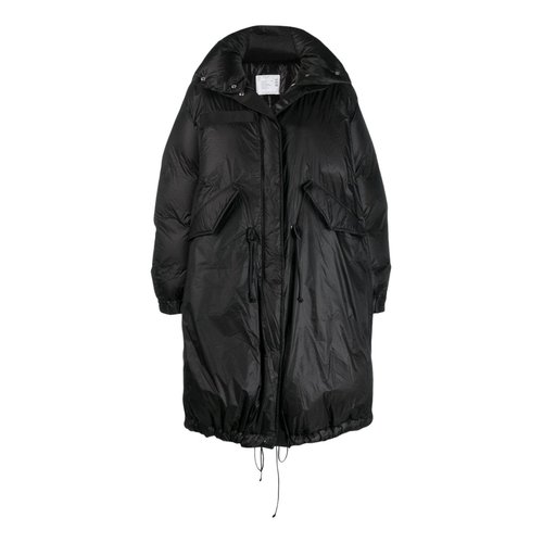 Pre-owned Sacai Trench Coat In Black