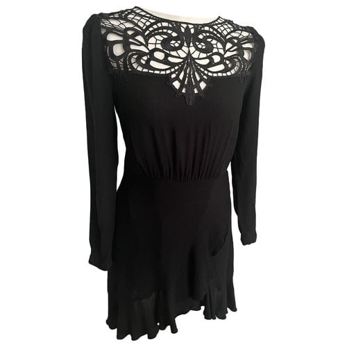Pre-owned Berenice Mini Dress In Black