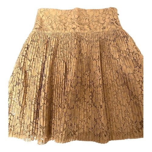 Pre-owned Miu Miu Skirt In Beige