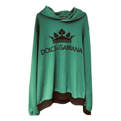 Pre-owned Dolce & Gabbana Sweatshirt In Green
