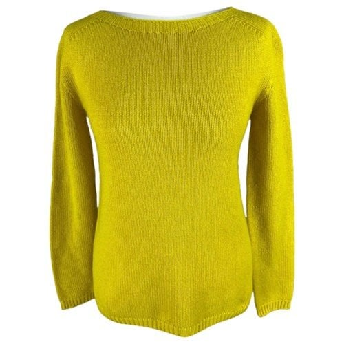 Pre-owned Max Mara Cashmere Jumper In Yellow