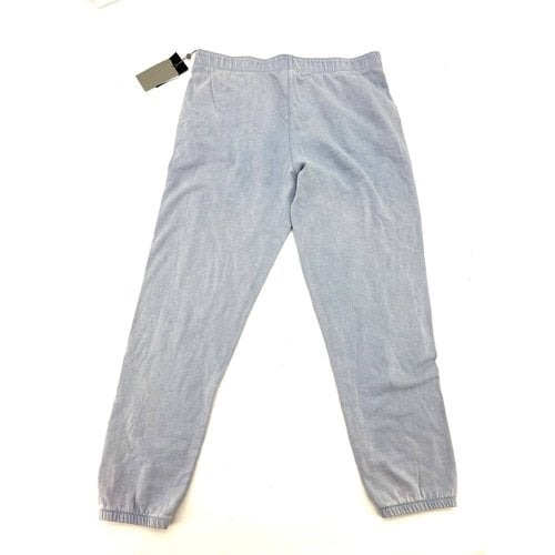 Pre-owned Dkny Trousers In Blue