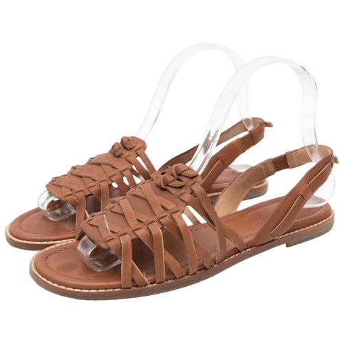 Pre-owned Madewell Leather Sandals In Brown