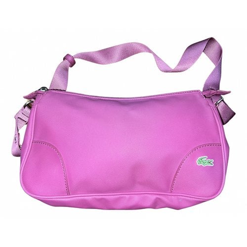 Pre-owned Lacoste Cloth Mini Bag In Pink