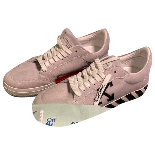 Pre-owned Off-white Vulc Low Trainers In Pink