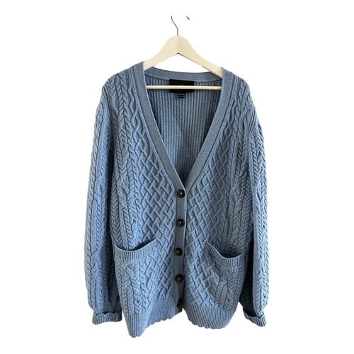 Pre-owned Needle & Thread Wool Cardi Coat In Blue