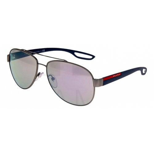 Pre-owned Prada Aviator Sunglasses In Blue