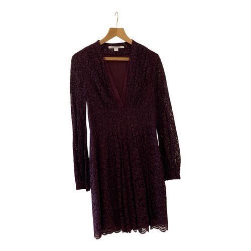 Pre-owned Diane Von Furstenberg Mid-length Dress In Burgundy