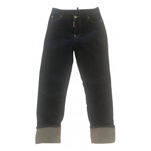 Pre-owned Dsquared2 Slim Jeans In Navy