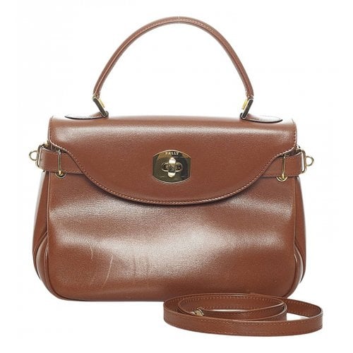 Pre-owned Bally Leather Handbag In Brown