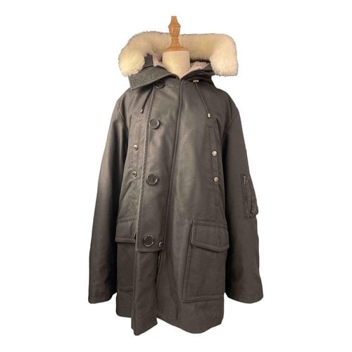 Pre-owned Mulberry Wool Parka In Grey