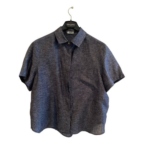 Pre-owned Kenzo Silk Shirt In Anthracite