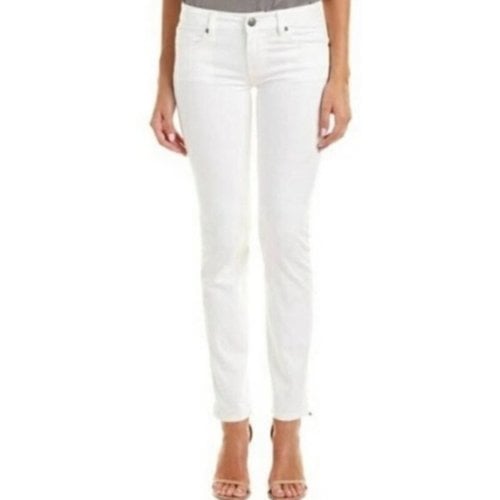 Pre-owned Cabi Slim Jeans In White