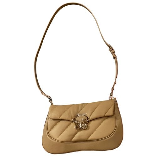 Pre-owned Blumarine Leather Crossbody Bag In Camel