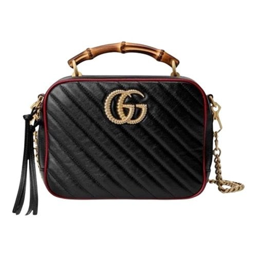 Pre-owned Gucci Leather Crossbody Bag In Black