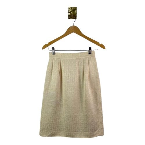 Pre-owned Saint Laurent Skirt In Beige