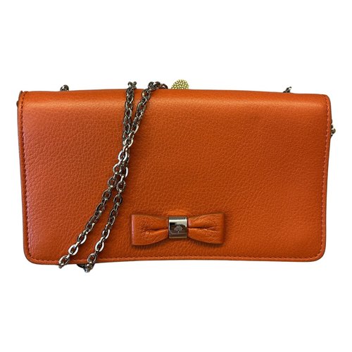 Pre-owned Mulberry Leather Crossbody Bag In Orange