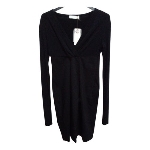 Pre-owned Kate By Laltramoda Wool Mid-length Dress In Black